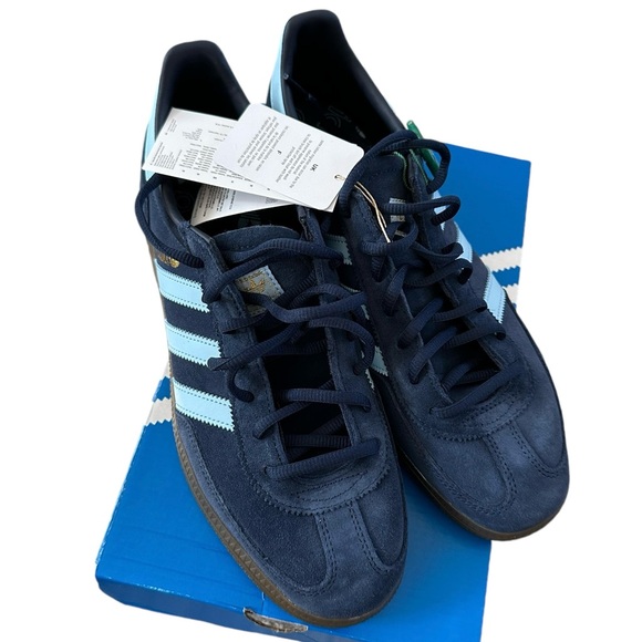 Adidas Handball Spezial Suede Leather Navy Blue Gum 10 11.5 NWT NEW BOX - Picture 3 of 16
